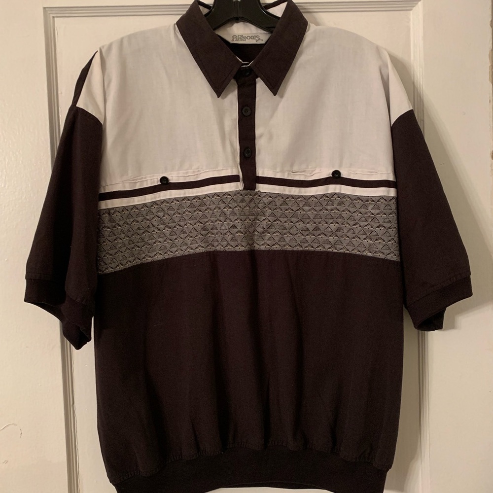 Vintage Alexxus Casual Polo Shirt Sz L
